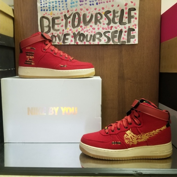 NIKE AIR FORCE 1 HIGH PREMIUM ID - Picture 1 of 6